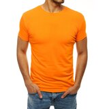 DStreet T-shirt męski bez nadruku jasnopomarańczowy | Shoptok.si