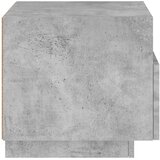  Noćni ormarić s LED svjetlima siva boja betona 40x39x37 cm | shoptok.hr