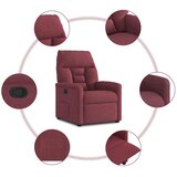  Naslonjač od tkanine crvena boja vina | shoptok.hr