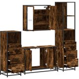 vidaXL 4-dijelni set kupaonskog namještaja boja hrasta drveni | shoptok.hr