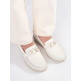 SEASTAR White wedge shoes with a decorative chain | Shoptok.si