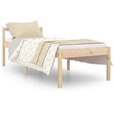  Postelja za starejše 90x200 cm trdna borovina, (20647570) | Shoptok.si