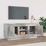 TV ormarić boja betona 102x35x45 cm od konstruiranog drva | shoptok.hr