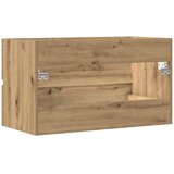  Kupaonski viseći ormarić boja hrasta 80 x 38,5 x 45 cm drveni | shoptok.hr