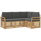  Setovi sofa 4 pcs Bijela i antracit 190 x 130,5 x 73 cm | Eponuda.com