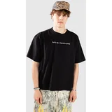 Hurry Up Cropped T-shirt limo black