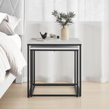  Set četvrtastih stolića - bijele/crne noge | shoptok.hr