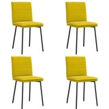  Jedilni stoli 4 kosi rumen žamet, (21822230) | Shoptok.si