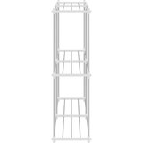  Cijevna polica s pohranom Bijelo 86 x 27 x 90 cm Aluminij | shoptok.hr