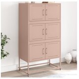 vidaXL Komoda ružičasta 68 5 x 38 5 x 123 5 cm čelična | shoptok.hr