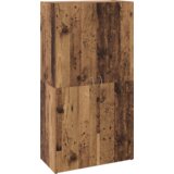 vidaXL Pisarniška omara Stari les 60 x 32 x 115 cm Konstruiran les | Shoptok.si