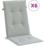 vidaXL Blazina za stol 6 kosov melanž svetlo siva 120x50x4 cm blago | Shoptok.si