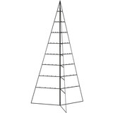 vidaXL Kovinska novoletna jelka za dekoracijo črna 180 cm | Shoptok.si