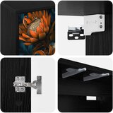  ormar za montažu na zid LOCHEM 69 x 33 x 40 cm Crni hrast | shoptok.hr