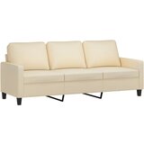  3-dijelni set sofa s jastucima krem od tkanine | shoptok.hr
