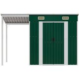 vidaXL Vrtna lopa z nadstreškom zelena 277x107x181 cm jeklo - - Zelena - 41.56 - N/A - 2025-vidaXL-TOPSELLER | Shoptok.si