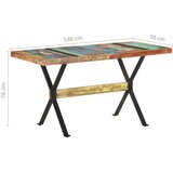  Blagovaonski stol 140 x 70 x 76 cm od masivnog obnovljenog drva | shoptok.hr