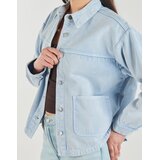 JDY Jeans jakne JDYNOMA L/S SHACKET Modra | Shoptok.si