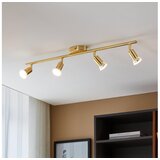 Eglo stropni reflektor Buzz-LED 33187, 4x GU10 LED 2,8 W, duljina 68,5 cm, brušeni mesing Cijene