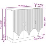  Kreveta Bijela 89 x 34,5 x 77 cm Konstruirano drvo | shoptok.hr