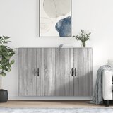 Maison Chic Stenska omarica - Zidna omarica 2 kosa siva sonoma inženirski les iu202, (22062427) | Shoptok.si
