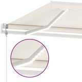  Automatska tenda sa senzorom za vjetar LED 500x350 cm krem | shoptok.hr