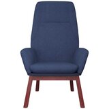  Stolica za opuštanje s tabureom od tkanine plava | shoptok.hr
