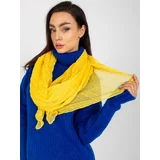Fashion Hunters Women's dark yellow scarf with pleats