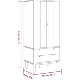  Ormar OTTA 76,5 x 53 x 172 cm od masivne borovine | shoptok.hr