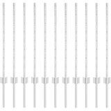  Stup za ogradu 11 pcs Srebrno 80 cm Čelik | shoptok.hr