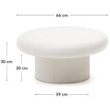 Kave Home Okrogla vrtna miza ø 66 cm Addaia - | Shoptok.si