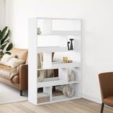 vidaXL Pregrada za prostor bela 100x33x156,5 cm inženirski les | Shoptok.si