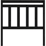  Uzglavlje za krevet crno 106 x 4 x 100 cm od masivne borovine | shoptok.hr