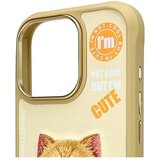 NIMMY COOL & CUTE 2.0 maskica s motivom mačke za iPhone 16 Pro Max - khaki | shoptok.hr