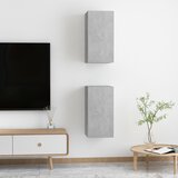  | TV ormarić | 2 pcs Beton siva 30.5 x 30 x 60 cm Konstruirano drvo | shoptok.hr