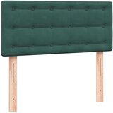 Box spring postelja z vzmetnico temno zelena 90x220 cm žamet, (21792797) | Shoptok.si