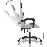  Okretna igraća stolica bijelo-crna od umjetne kože | shoptok.hr