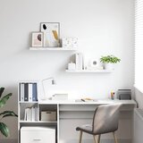  Polica na zidu Zidne 2 pcs Bijeli mramor 80 x 23,5 x 4 cm | Eponuda.com