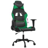  Igraća stolica crno-zelena od umjetne kože | shoptok.hr