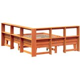  Krevet s regalom za knjige bez madraca 150x200 cm od borovine | shoptok.hr