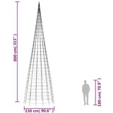 Svjetlo za božićno drvce na stijegu 3000 LED plave 800 cm | shoptok.hr