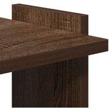 vidaXL Knjižna omara 3-nadstropna rjavi hrast 60x30x120 cm inž. les | Shoptok.si