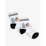 Koton Rick and Morty Crewneck Socks Licensed, Embroidered Cene