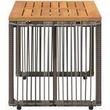  stol Siva i smeđa 80 x 40 x 40 cm poliratan | Eponuda.com