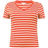 Tommy Hilfiger Curve Majica narančasto crvena / bijela