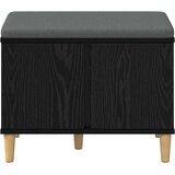  Klupa za hodnik s jastukom s vratima Crni Hrast 60 x 38 x 46 cm | Eponuda.ba