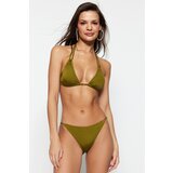 Trendyol Bikini Bottom - Green - Plain Cene