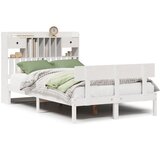  s regalom z knjige bez madraca bijeli 135x190cm borovina | shoptok.hr