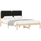  Krevetni okvir s tapiciranim uzglavljem Crna 150 x 200 cm | shoptok.hr