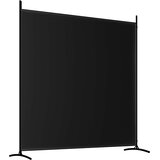 Sobna pregrada s 2 panela crna 348 x 180 cm od tkanine | shoptok.hr